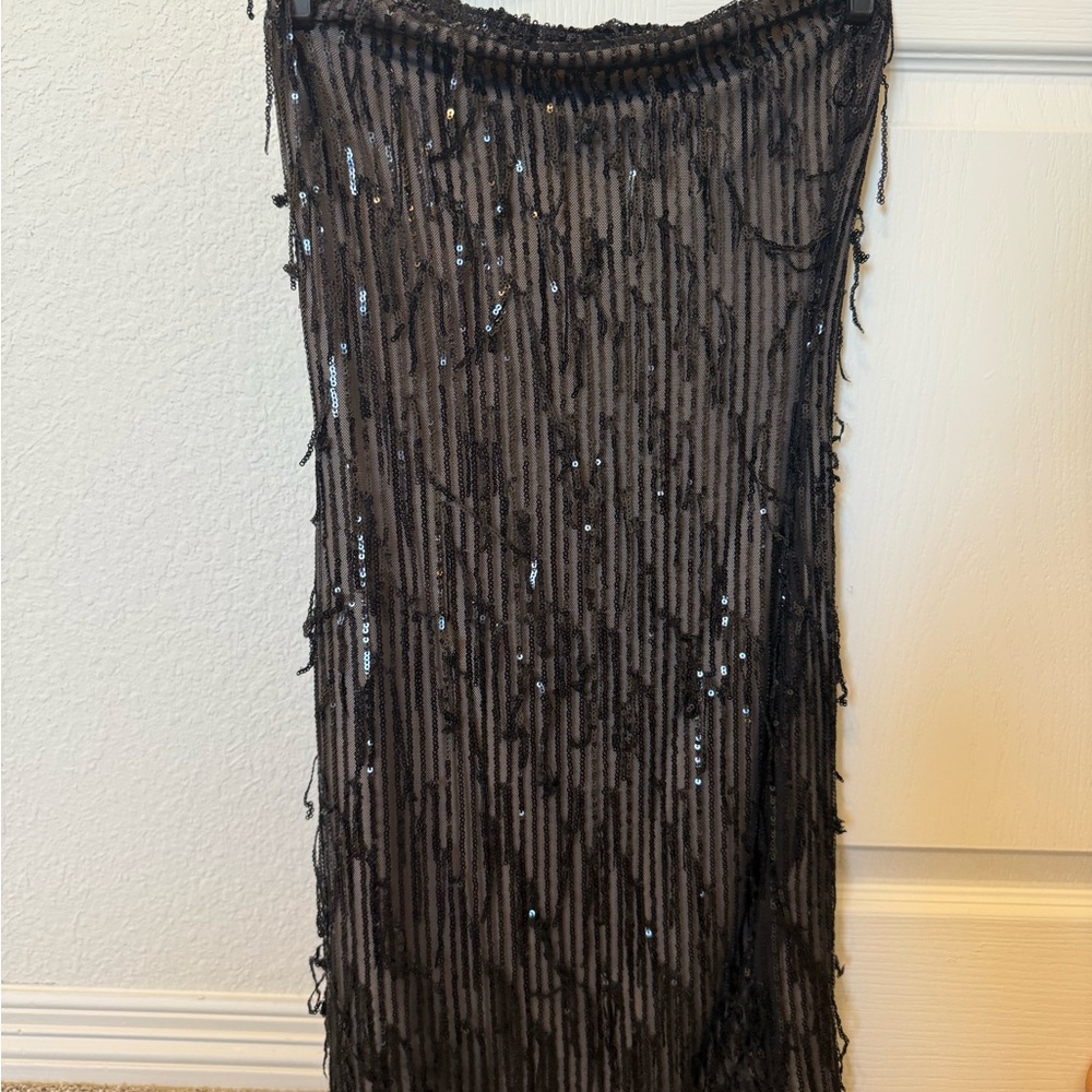 Sequin Black Mini Dress